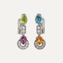 Brincos Bulgari Allegra com Diamante, Citrino, Topázio, Peridoto e Ametista