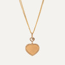 Fio com Pendente em Ouro Chopard Happy Hearts Edição Limitada 007 com Diamantes