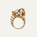 Anel Tigre Frascarolo em Ouro com Esmalte e Rubis "Fierce Beast", c.1966–1971