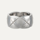 Anel Chanel Coco Crush em Ouro Branco