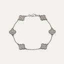 Pulseira Van Cleef & Arpels Sweet Alhambra com diamantes em Ouro Branco