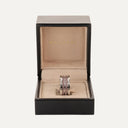 Anel Bvlgari B.zero1 em Ouro Branco com Rodolites Rosa