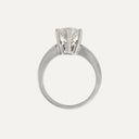 Anillo solitario de oro blanco con diamante de 2 ct