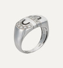Anel Bvlgari Parentesi, Ouro Branco com Diamantes