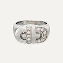 Anel Bvlgari Parentesi, Ouro Branco com Diamantes