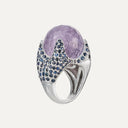 Anillo en oro, zafiros y amatista