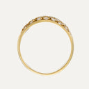 Anillo doble con diamantes en oro blanco y amarillo