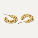 Aros de oro con diamantes