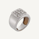 Anel em Ouro Branco com Diamantes 0.216 ct