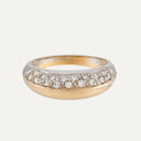 Anel em Ouro Bicolor com Diamantes