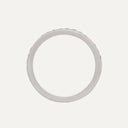 Anel Meia-Aliança com Diamantes em Ouro Branco