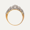 Anel em Ouro Bicolor com Diamantes