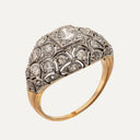 Anel em Ouro Bicolor com Diamantes