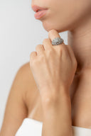 Anel em Ouro Bicolor com Diamantes