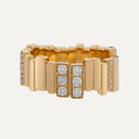 Anel GEM DIOR com Diamantes em Ouro Amarelo