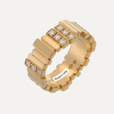 Anel GEM DIOR com Diamantes em Ouro Amarelo