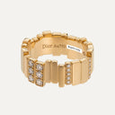 Anel GEM DIOR com Diamantes em Ouro Amarelo