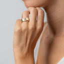 Anel GEM DIOR com Diamantes em Ouro Amarelo