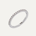 Conjunto de Aneis em Platina com Diamantes com Relatório GIA