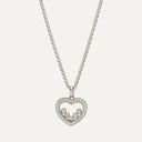 Colar Chopard Happy Diamonds em Ouro Branco com Diamantes com Certificado