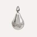 Colgante de oro blanco y diamantes