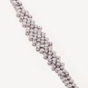 Pulsera floral con diamantes de 2,20 ct en oro blanco