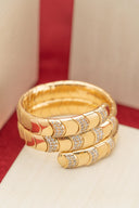 Pulseira em Ouro Amarelo de 18 kt com Diamantes de 2,4 ct