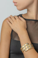 Pulseira em Ouro Amarelo de 18 kt com Diamantes de 2,4 ct