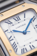 Relógio Cartier Santos Modelo Médio em Aço e Ouro Amarelo 18 kt