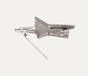 Broche de oro blanco y brillantes
