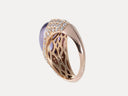Anillo en oro, diamantes y amatista