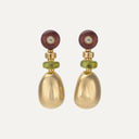 Brincos Bulgari Mediterranean Eden com ametistas, peridotos e diamantes