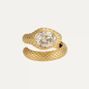 Anel serpente em ouro e diamante