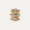 Anillo de oro y diamantes