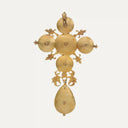 Pendente em Cruz, ouro com diamantes, português, séc. XVII