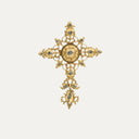 Pendente Cruz em ouro e diamantes, português, séc. XVII/ XVIII