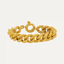 Pulseira cinzelada em ouro