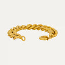 Pulseira cinzelada em ouro