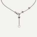 Fio com pendente Bulgari B. Zero1 em Ouro Branco
