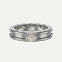 Anel Bulgari B.Zero1 com Diamante 0,30 ct, Ouro Branco