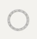 Anel Bulgari B.zero1 com Topázios Azuis em Ouro Branco