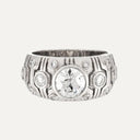 Anel Geométrico em Ouro Branco com Diamantes 1.84 ct