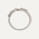 Anillo modernista con diamantes de 2,50 ct en oro blanco