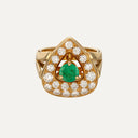 Anillo con esmeralda de 2,61 ct y diamantes en oro