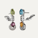 Pendientes Bulgari Allegra con diamantes, citrino, topacio, peridoto y turmalina
