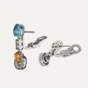 Pendientes Bulgari Allegra con diamantes, citrino, topacio, peridoto y turmalina