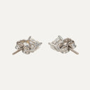 Pendientes de diamantes en forma de corazón en oro blanco