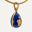 Colgante Fabergé by Victor Mayer en oro y esmalte azul