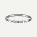 Pulseira Cartier Classic Love em ouro branco