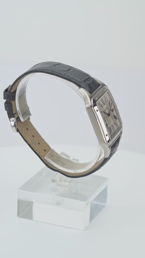 Relógio Cartier Santos-Dumont XL em Aço com Certificado Cartier
